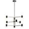 Elan Chagrin 26" Wide Polished Nickel 9-Light LED Chandelier
