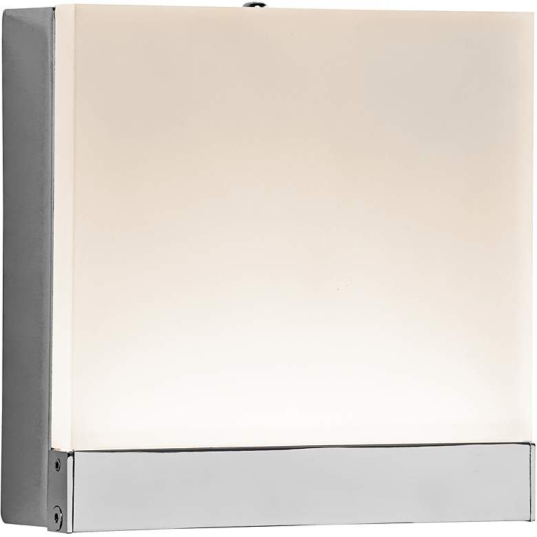 Image 1 Elan Colson 5" Square LED Etched Acrylic Wall Sconce