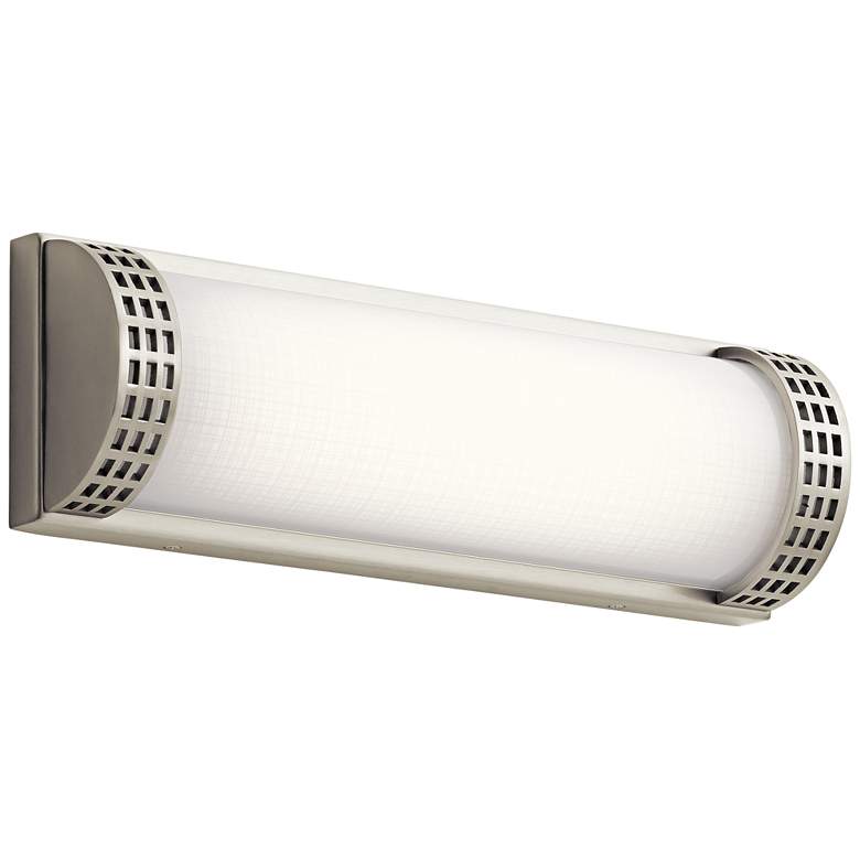 Image 1 Elan Column 15 inch Wide Brushed Nickel LED Bath Light