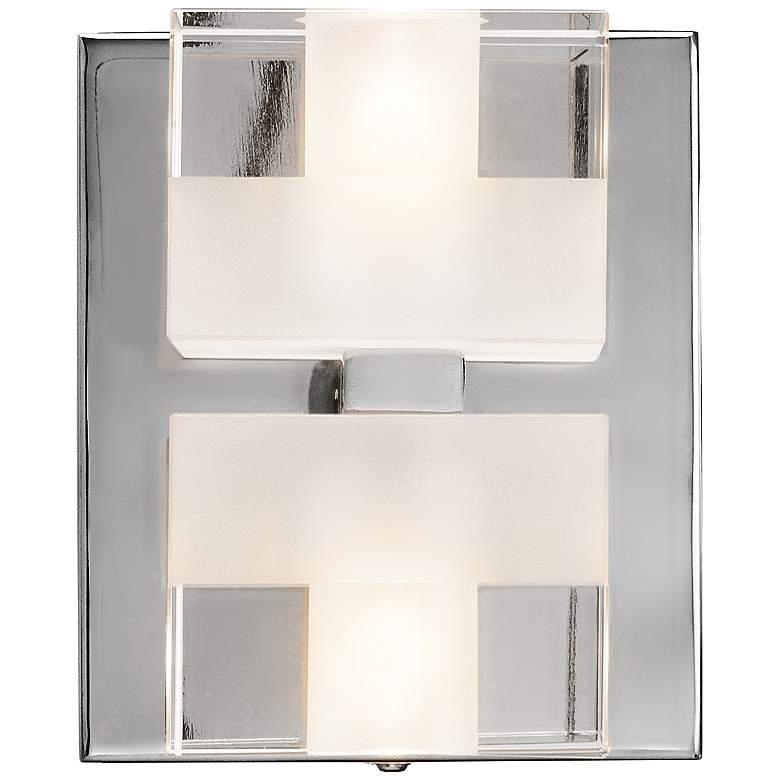 Image 1 Elan Considine 5 1/2 inch High Frosted Glass Wall Sconce