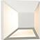 Elan Copan 8" Square LED Modern Matte White Wall Sconce