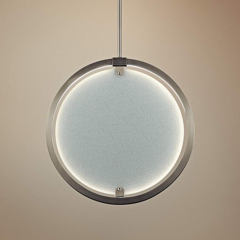 Image 1 Elan Core 20 1/4" Wide Brushed Nickel LED Pendant Light