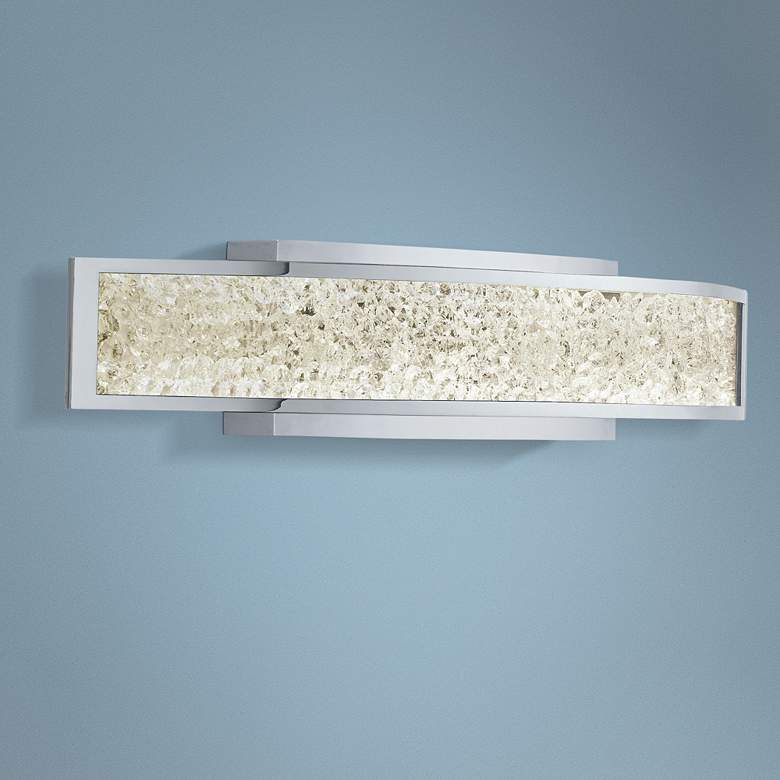 Image 1 Elan Crushed Ice 24 1/4 inch Wide LED Crystal Gem Bath Light