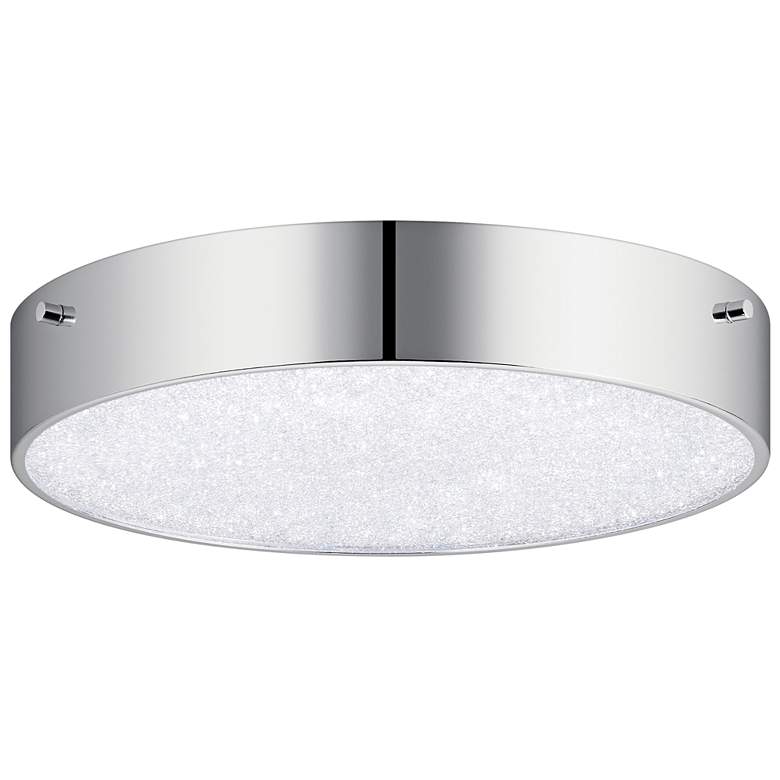 Image 2 Elan Crystal Moon 11 3/4 inch Wide Chrome LED Ceiling Light