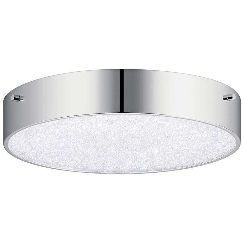 Image 2 Elan Crystal Moon 11 3/4" Wide Chrome LED Ceiling Light