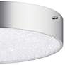 Elan Crystal Moon 11 3/4" Wide Chrome LED Ceiling Light