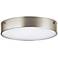 Elan Crystal Moon 11 3/4"W Brushed Nickel LED Ceiling Light