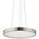 Elan Crystal Moon 24"W LED Brushed Nickel Pendant Light