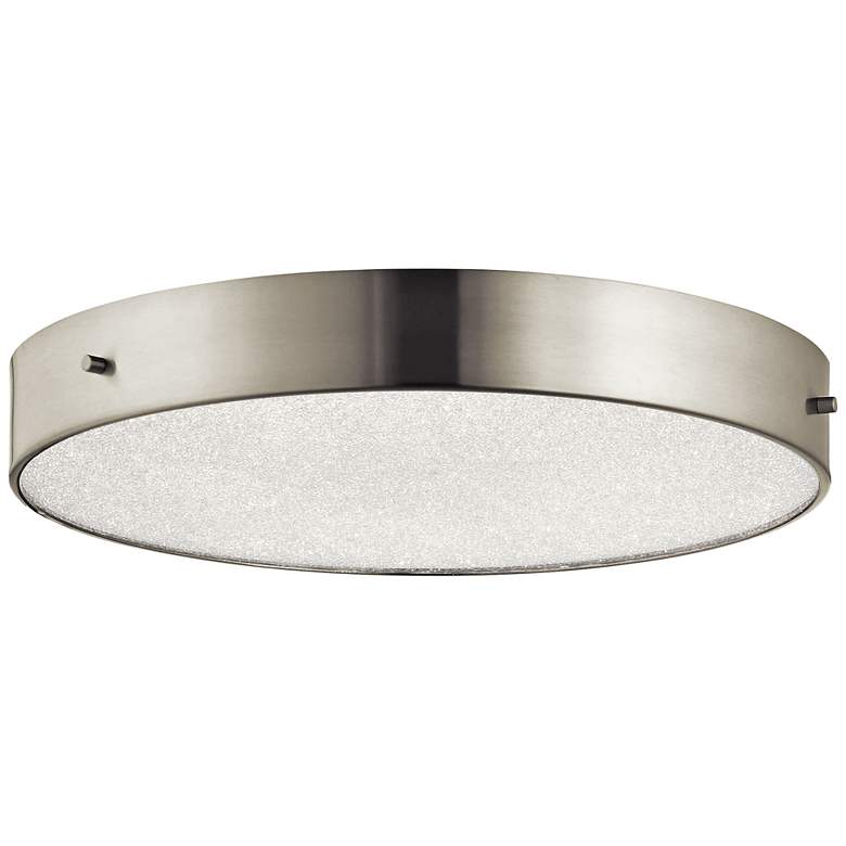 Image 1 Elan Crystal Moon Nickel 15 3/4"W LED Round Ceiling Light