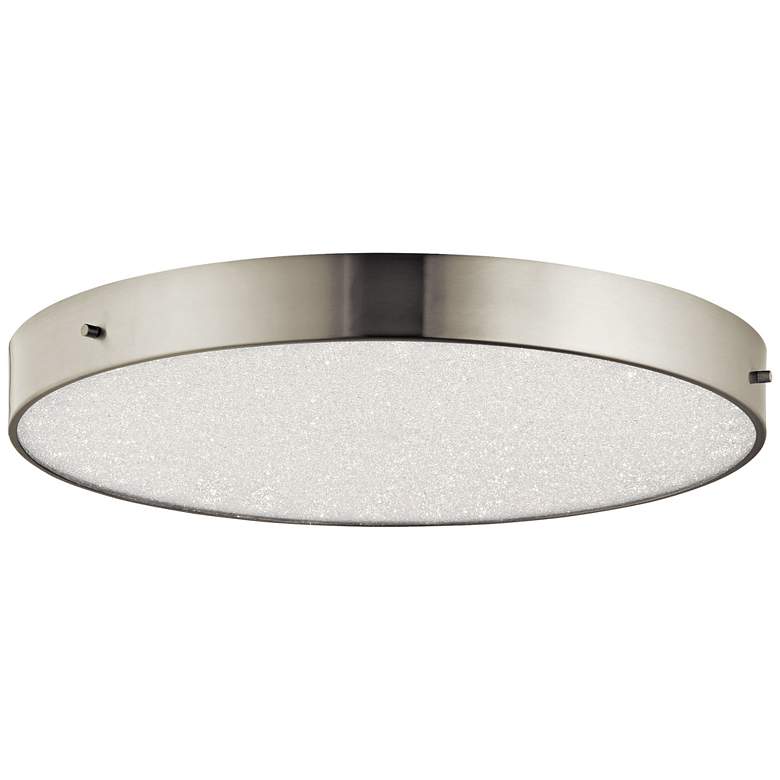 Image 1 Elan Crystal Moon Nickel 19 3/4"W LED Round Ceiling Light