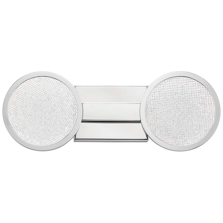 Image 1 Elan Delaine 18 1/2"W Polished Chrome 2-Light LED Bath Light