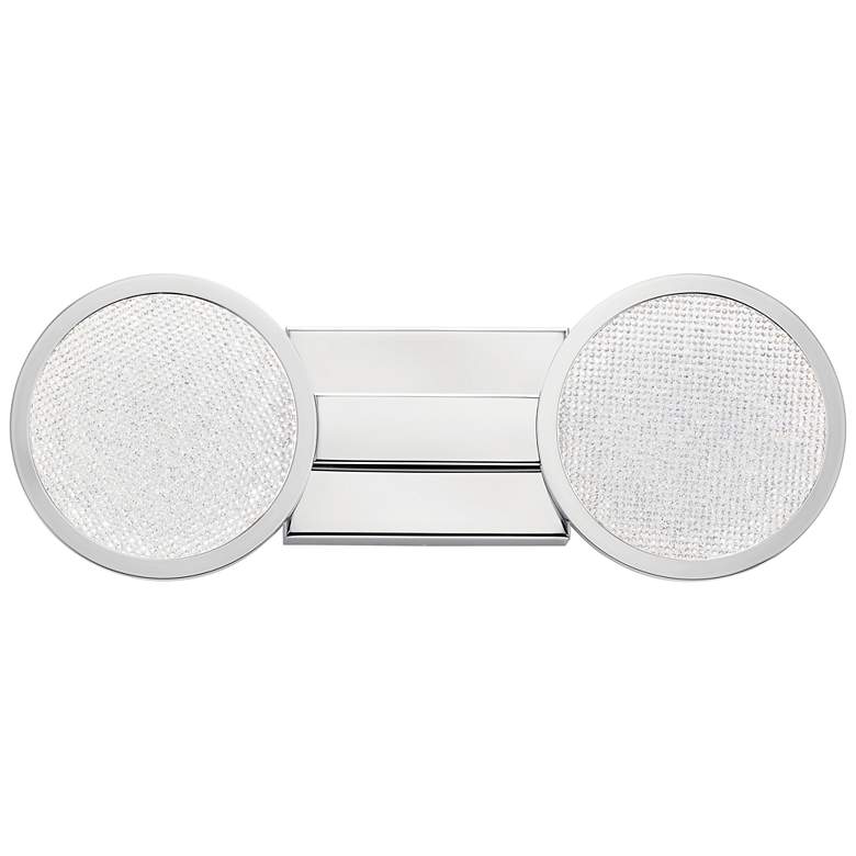 Image 1 Elan Delaine 18 1/2 inchW Polished Chrome 2-Light LED Bath Light