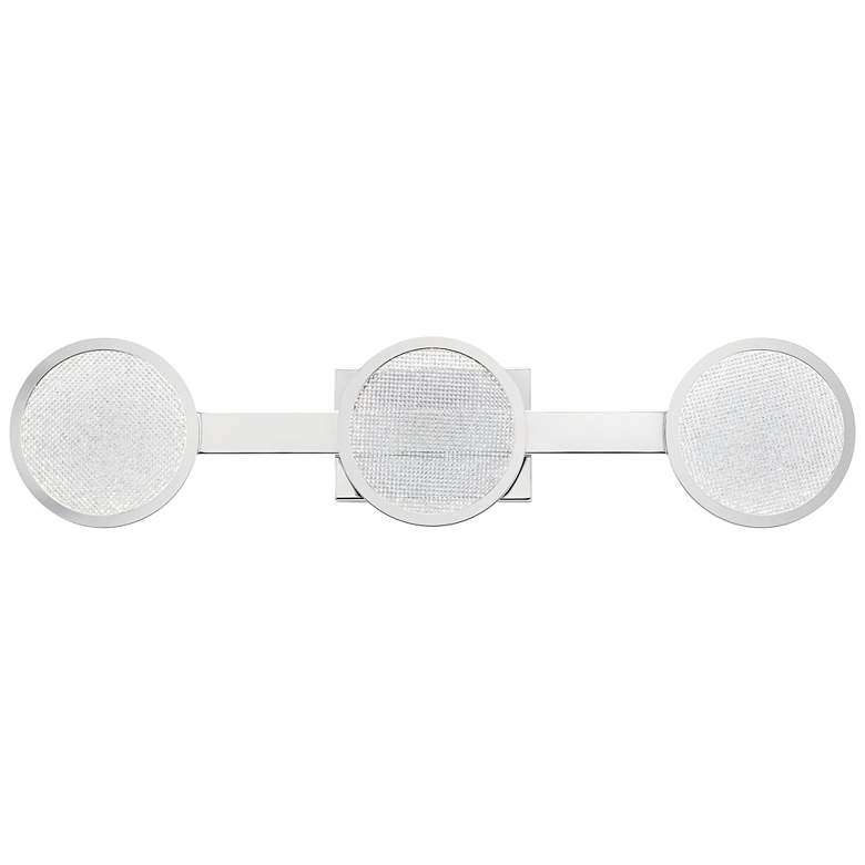 Image 1 Elan Delaine 30 inch Wide Polished Chrome 3-Light LED Bath Light