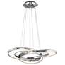 Elan Destiny 36" Wide Chrome LED Chandelier