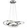 Elan Destiny 36" Wide Chrome LED Chandelier