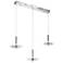 Elan Discs 41 1/4"W Polished Nickel LED Multi Light Pendant