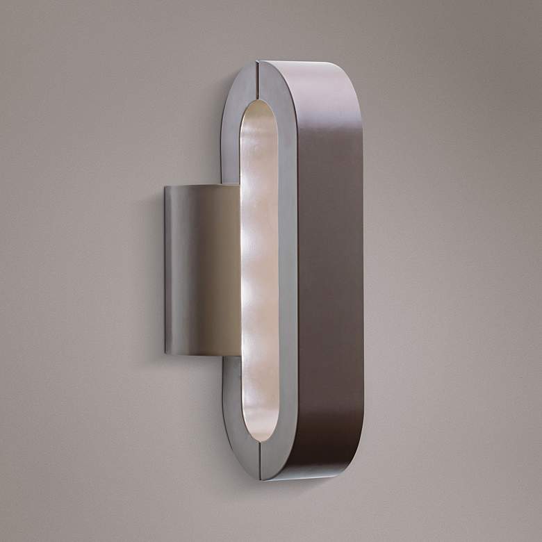 Image 1 Elan Divero 12 inch High LED Bronze Indoor/Outdoor Wall Light