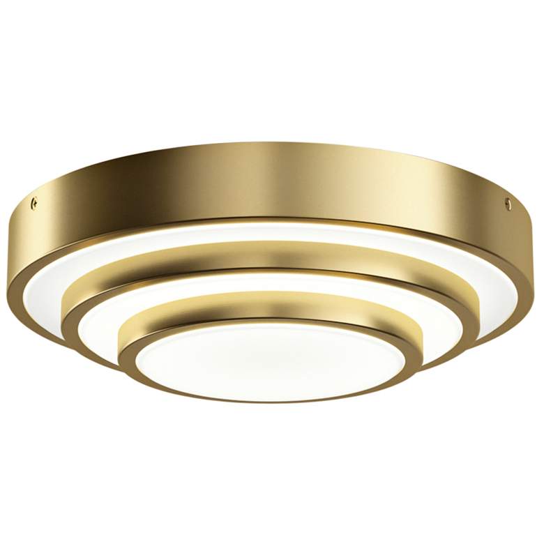 Image 1 elan Dombard Champagne Gold Flush Mount