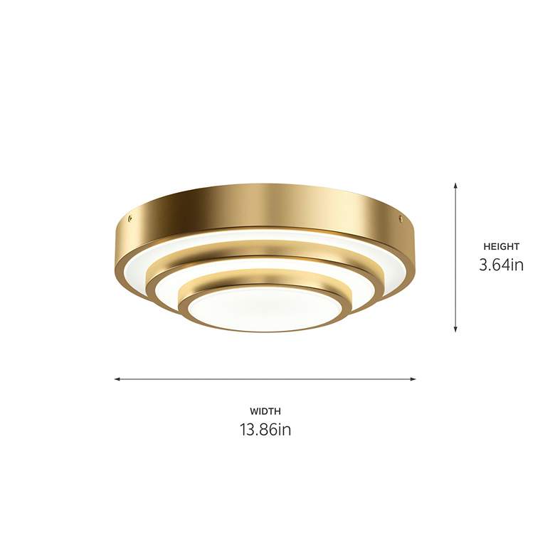 Image 3 elan Dombard Champagne Gold Flush Mount more views