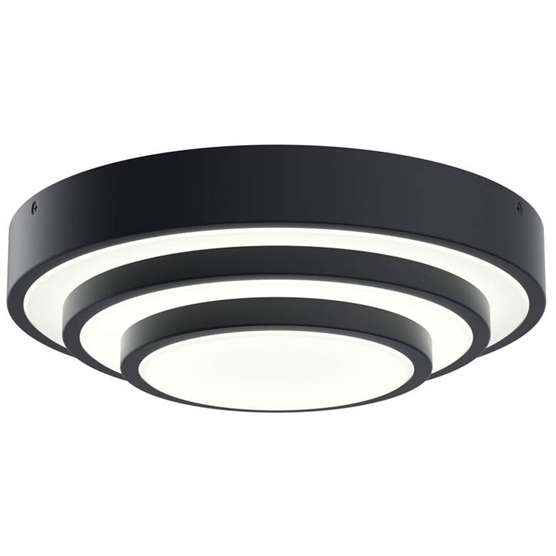 Image 1 elan Dombard Matte Black Flush Mount