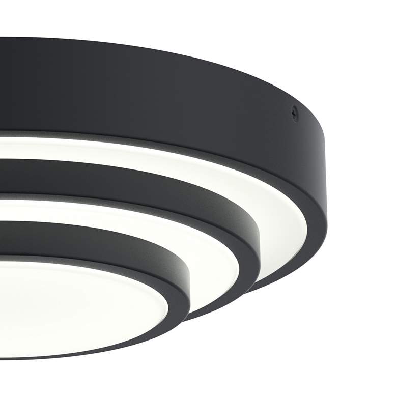Image 2 elan Dombard Matte Black Flush Mount more views