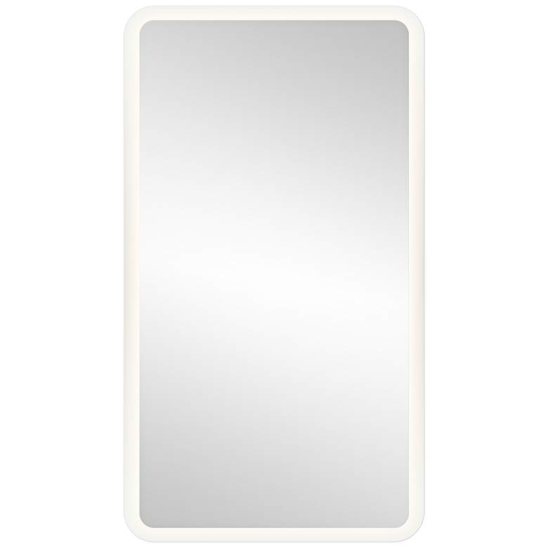 Image 1 Elan Edge-Lit Border 19 inch x 35 1/2 inch LED Wall Mirror