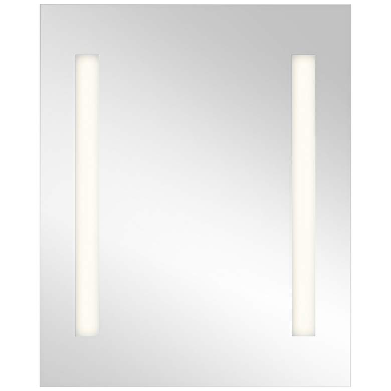 Image 1 Elan Edge-Lit Soundbar 26 inchx32 inch Rectangular LED Wall Mirror