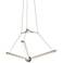 Elan Enterprise 27 1/4" Wide Brushed Nickel 3-LED Pendant
