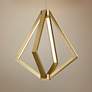Elan Everest 19 3/4" Champagne Gold Geometric 4-Light LED Pendant