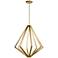 Elan Everest 32" Wide Champagne Gold 8-Light LED Chandelier