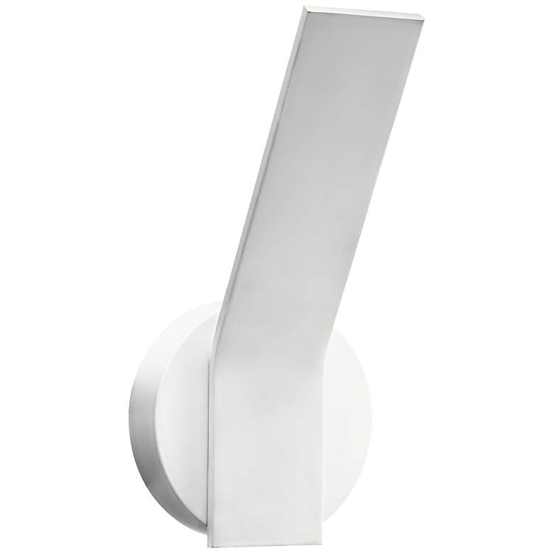 Image 1 Elan Follen White 9 3/4 inch High LED Wall Sconce