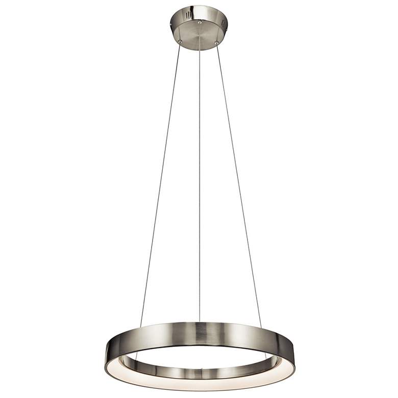 Image 1 Elan Fornello 23 1/2" Wide Brushed Nickel LED Pendant Light