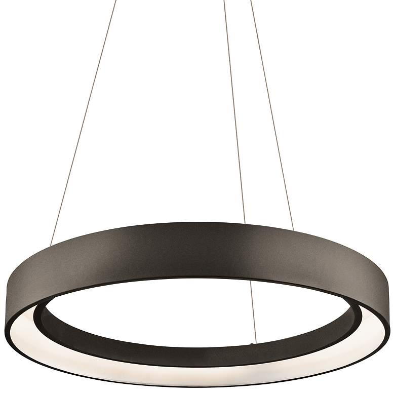 Image 2 Elan Fornello 23 1/2 inch Wide Dimmable LED Black Pendant Light