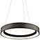 Elan Fornello 23 1/2" Wide Dimmable LED Black Pendant Light