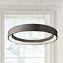 Elan Fornello 23 1/2" Wide Dimmable LED Black Pendant Light