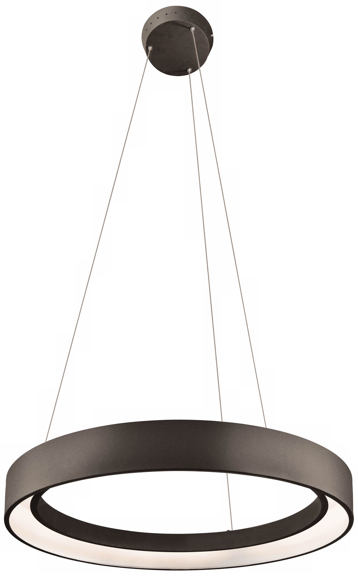 Image 3 Elan Fornello 23 1/2" Wide Dimmable LED Black Pendant Light more views