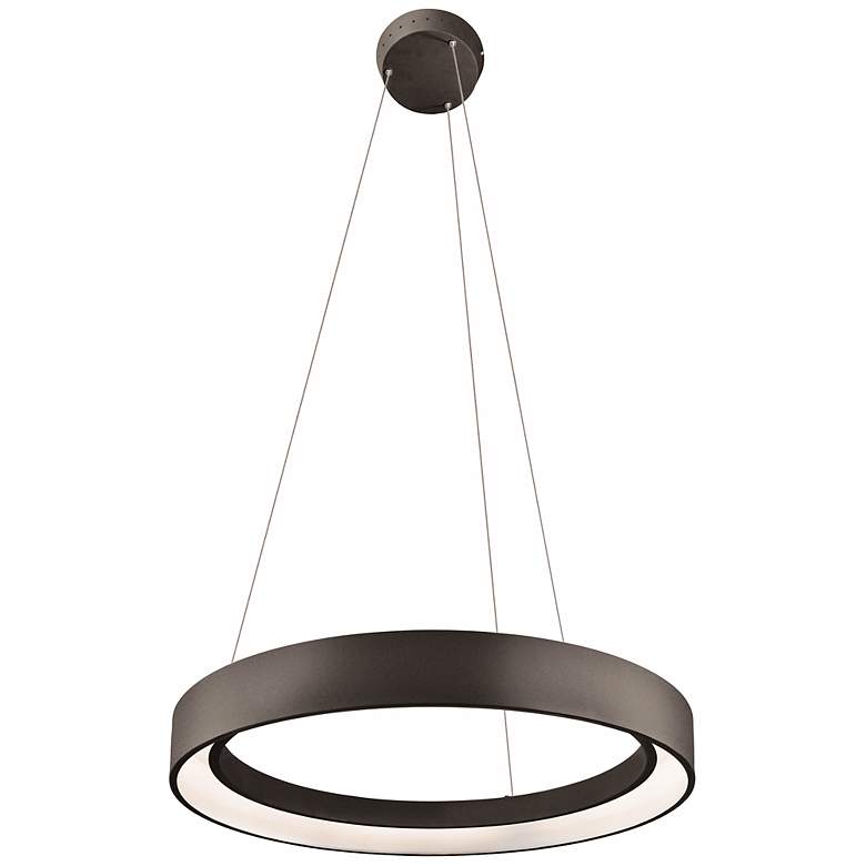 Image 3 Elan Fornello 23 1/2" Wide Dimmable LED Black Pendant Light more views