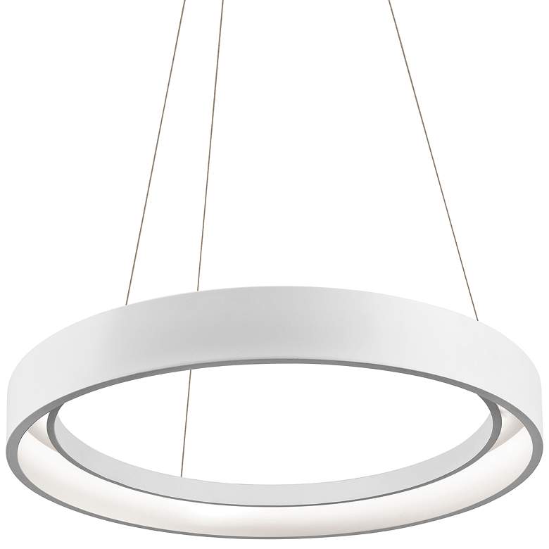 Image 2 Elan Fornello 23 1/2 inch Wide Dimmable LED White Ring Pendant Light