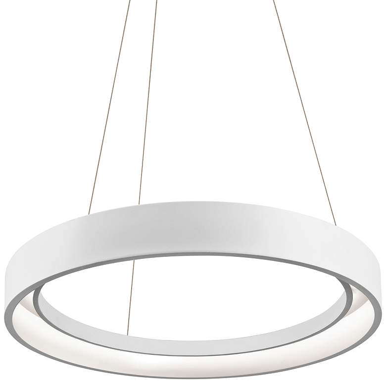 Image 2 Elan Fornello 23 1/2" Wide Dimmable LED White Ring Pendant Light