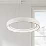 Elan Fornello 23 1/2" Wide Dimmable LED White Ring Pendant Light