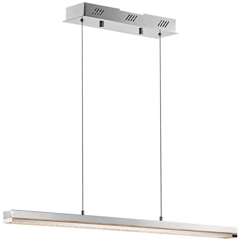 Image 1 Elan Gorve 39 1/4 inch Wide Chrome LED Linear Pendant