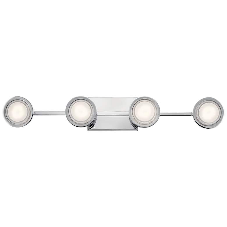 Image 1 Elan Harlaw 30 3/4" Wide Chrome 4-Light LED Bath Light