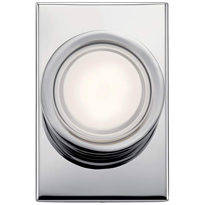 Image 1 Elan Harlaw 7 inch High Chrome Metal LED Wall Sconce