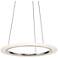 Elan Hyvo 19 1/2"W Brushed Nickel LED Ring Pendant Light