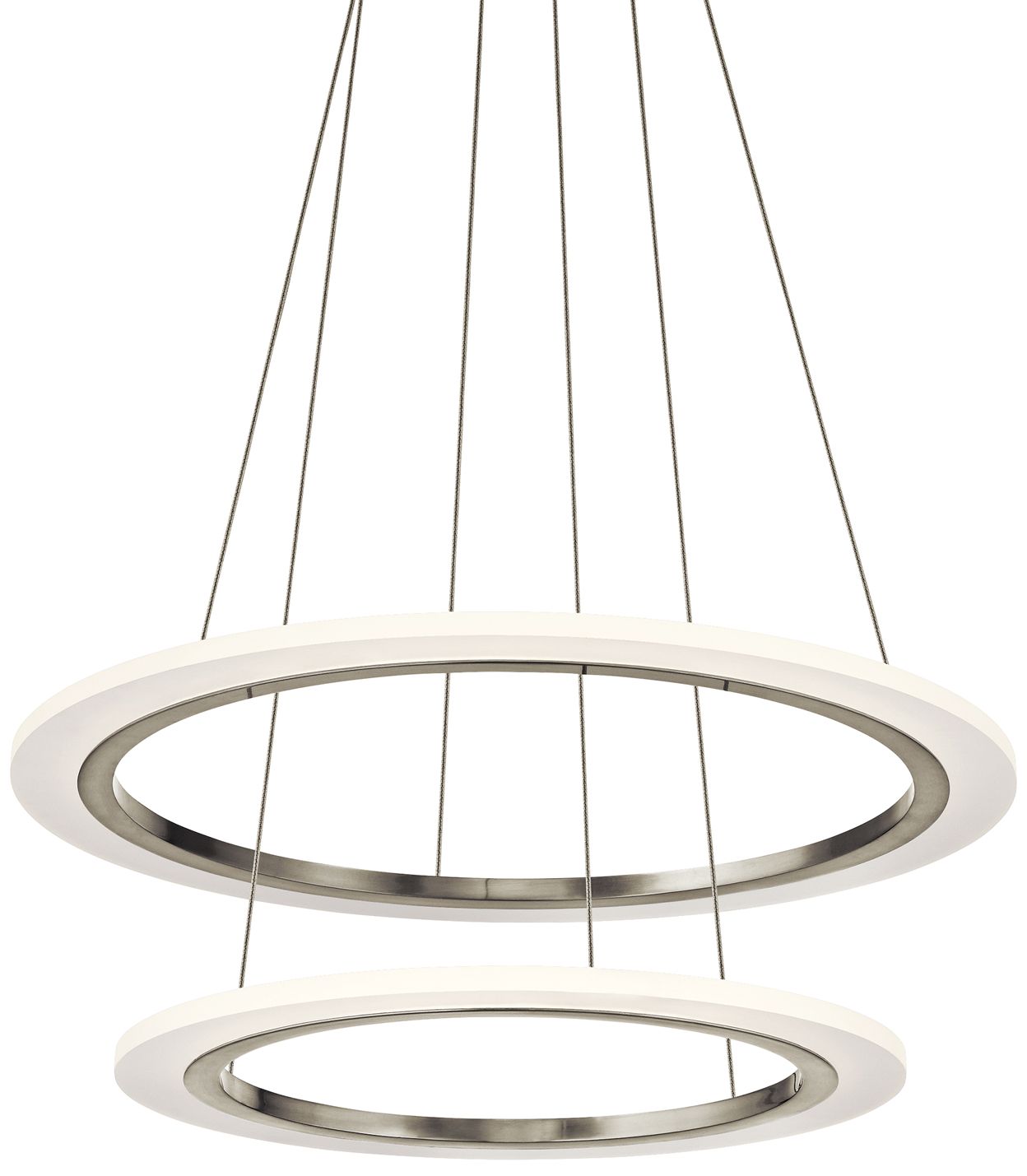 brushed nickel led pendant light