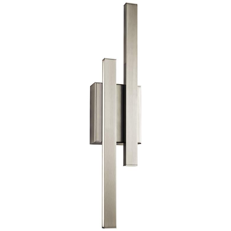 Image 1 Elan Idril Brushed Nickel 22 1/4 inch High LED Wall Sconce