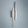 1_Elan Idril Chrome 22 1/4" High 2-Light LED Wall Sconce