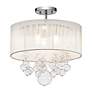 1_Elan Imbuia 16" Wide Chrome Drum Ceiling Light