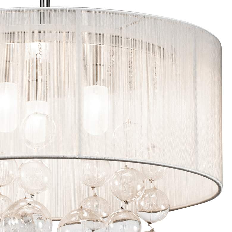 Image 3 Elan Imbuia 16" Wide Chrome Drum Ceiling Light more views