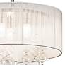 3_Elan Imbuia 16" Wide Chrome Drum Ceiling Light more views